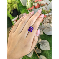 6.32 Ct. Purple Amethyst from Ceylon (Sri Lanka) Life Style