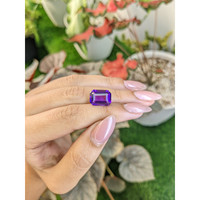 6.32 Ct. Purple Amethyst from Ceylon (Sri Lanka) Life Style