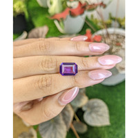5.33 Ct. Purple Amethyst from Ceylon (Sri Lanka) Life Style