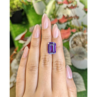 6.78 Ct. Purple Amethyst from Ceylon (Sri Lanka) Life Style