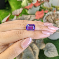 6.78 Ct. Purple Amethyst from Ceylon (Sri Lanka) Life Style