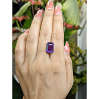 4.96 Ct. Purple Amethyst from Ceylon (Sri Lanka) Life Style
