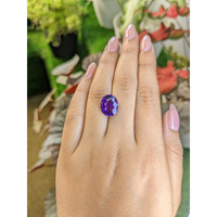 5.42 Ct. Purple Amethyst from Madagascar Life Style