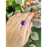 5.42 Ct. Purple Amethyst from Madagascar Life Style