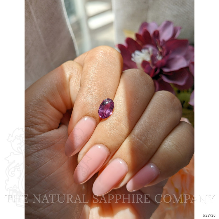 1.48 Ct. Purplish Pink Rhodolite Garnet from Ceylon (Sri Lanka)