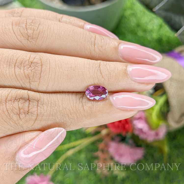 1.48 Ct. Purplish Pink Rhodolite Garnet from Ceylon (Sri Lanka)