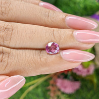 1.27 Ct. Purplish Pink Rhodolite Garnet from Ceylon (Sri Lanka) Life Style