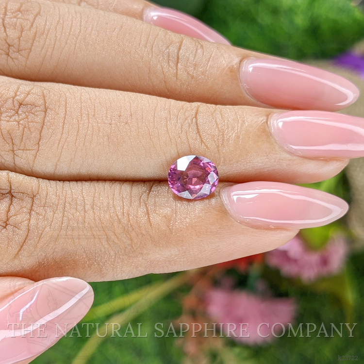 1.27 Ct. Purplish Pink Rhodolite Garnet from Ceylon (Sri Lanka)