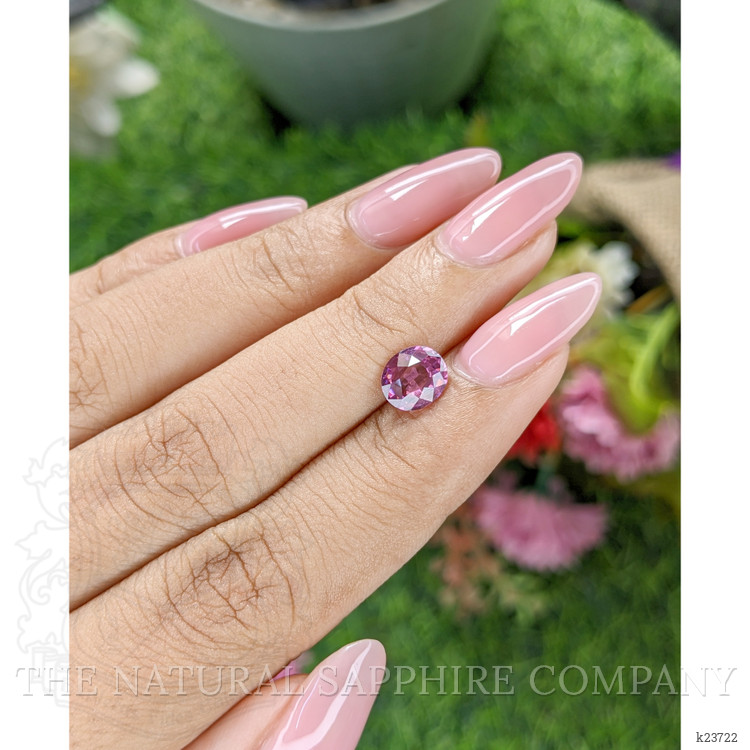 1.27 Ct. Purplish Pink Rhodolite Garnet from Ceylon (Sri Lanka)