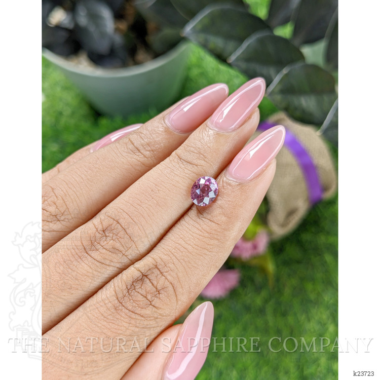 1.53 Ct. Purplish Pink Rhodolite Garnet from Ceylon (Sri Lanka)