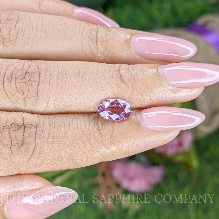 1.74 Ct. Purplish Pink Rhodolite Garnet from Ceylon (Sri Lanka)
