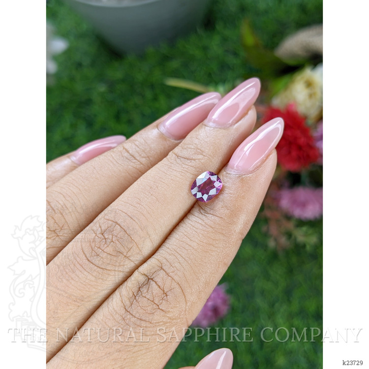 1.52 Ct. Purplish Pink Rhodolite Garnet from Ceylon (Sri Lanka)