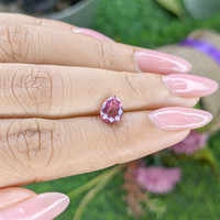 1.53 Ct. Purplish Pink Rhodolite Garnet from Ceylon (Sri Lanka) Life Style