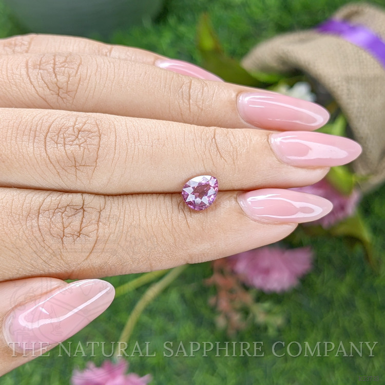 1.47 Ct. Purplish Pink Rhodolite Garnet from Ceylon (Sri Lanka)