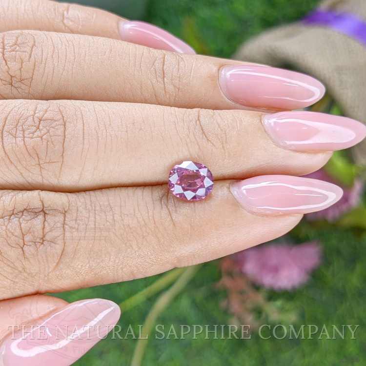1.51 Ct. Purplish Pink Rhodolite Garnet from Ceylon (Sri Lanka)
