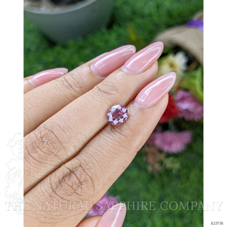 1.51 Ct. Purplish Pink Rhodolite Garnet from Ceylon (Sri Lanka)