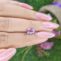 1.40 Ct. Purplish Pink Rhodolite Garnet from Ceylon (Sri Lanka) Life Style