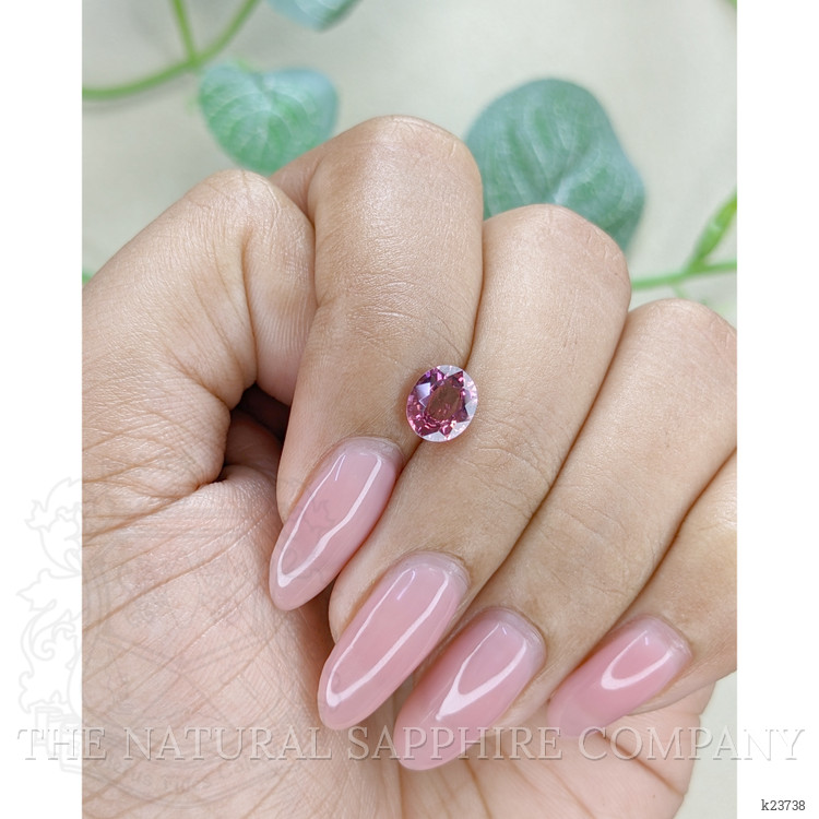 1.26 Ct. Purplish Pink Rhodolite Garnet from Ceylon (Sri Lanka)