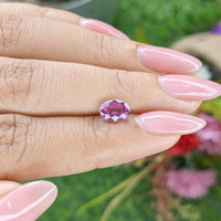 1.57 Ct. Purplish Pink Rhodolite Garnet from Ceylon (Sri Lanka) Life Style