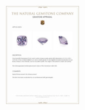 0.66 Ct. Purple Spinel from Ceylon (Sri Lanka) Appraisal