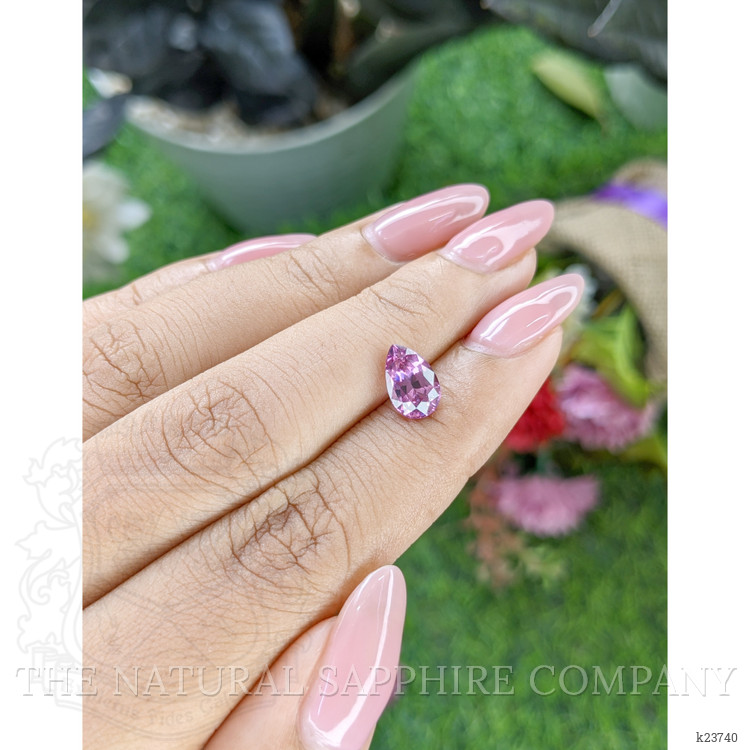 1.81 Ct. Purplish Pink Rhodolite Garnet from Ceylon (Sri Lanka)