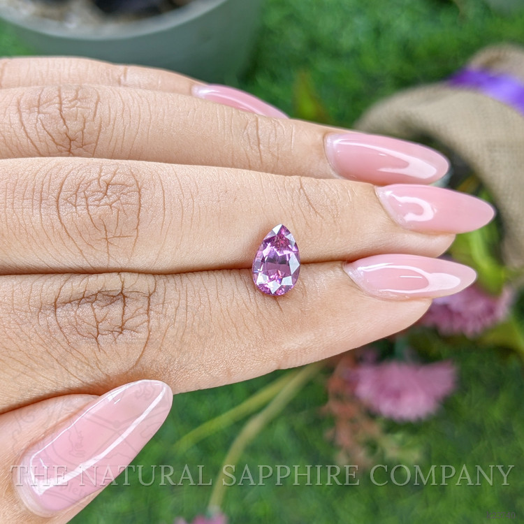 1.81 Ct. Purplish Pink Rhodolite Garnet from Ceylon (Sri Lanka)