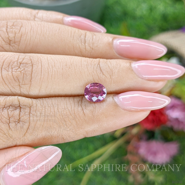 1.45 Ct. Purplish Pink Rhodolite Garnet from Ceylon (Sri Lanka)