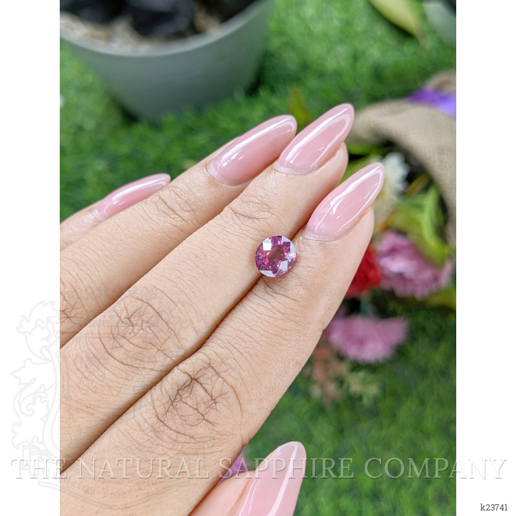 1.45 Ct. Purplish Pink Rhodolite Garnet from Ceylon (Sri Lanka)