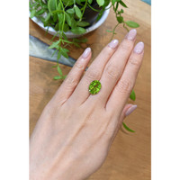 5.64 Ct. Yellowish Green Peridot from Burma (Myanmar) Life Style