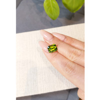 4.27 Ct. Yellowish Green Peridot from Burma (Myanmar) Life Style