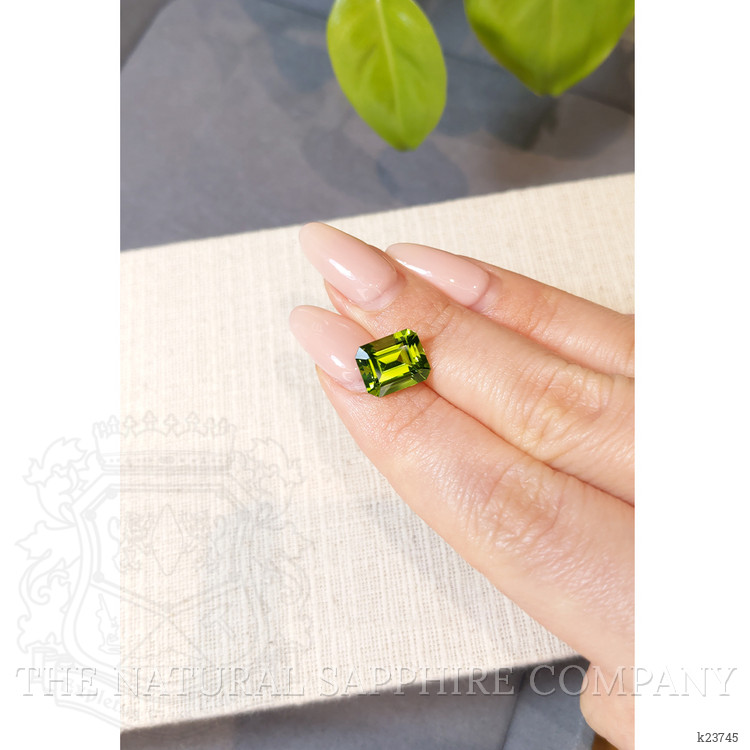 4.27 Ct. Yellowish Green Peridot from Burma (Myanmar)