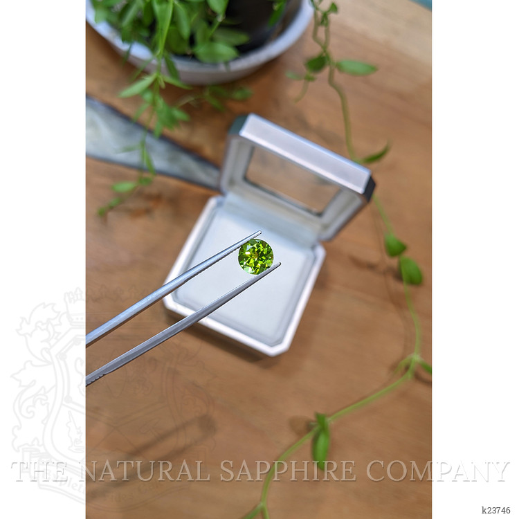 2.16 Ct. Yellowish Green Peridot from Burma (Myanmar)