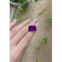 16.73 Ct. Purple Amethyst from Brazil Life Style