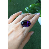 22.98 Ct. Purple Amethyst from Brazil Life Style