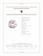 1.29 Ct. Pink Morganite from Brazil Scan Report