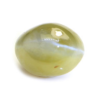 1.68 Ct. Greenish Yellow Cabochon Chrysoberyl from Ceylon (Sri Lanka) Video