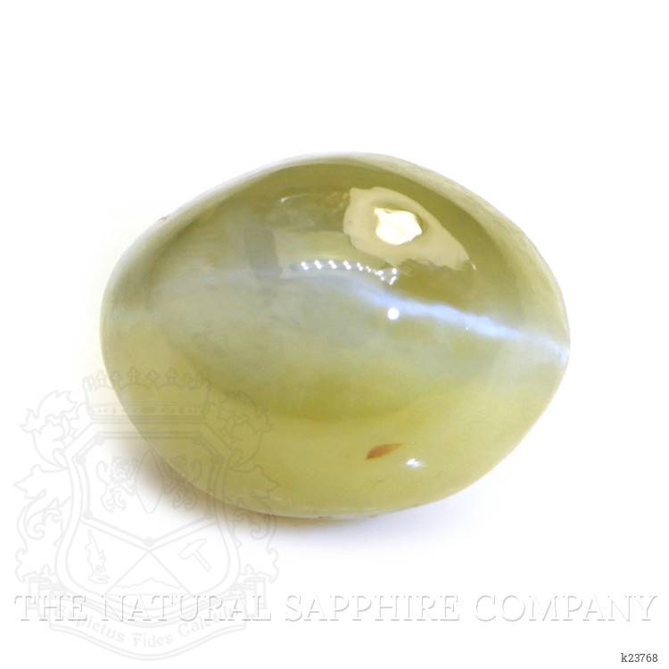 1.68 Ct. Greenish Yellow Cabochon Chrysoberyl from Ceylon (Sri Lanka)