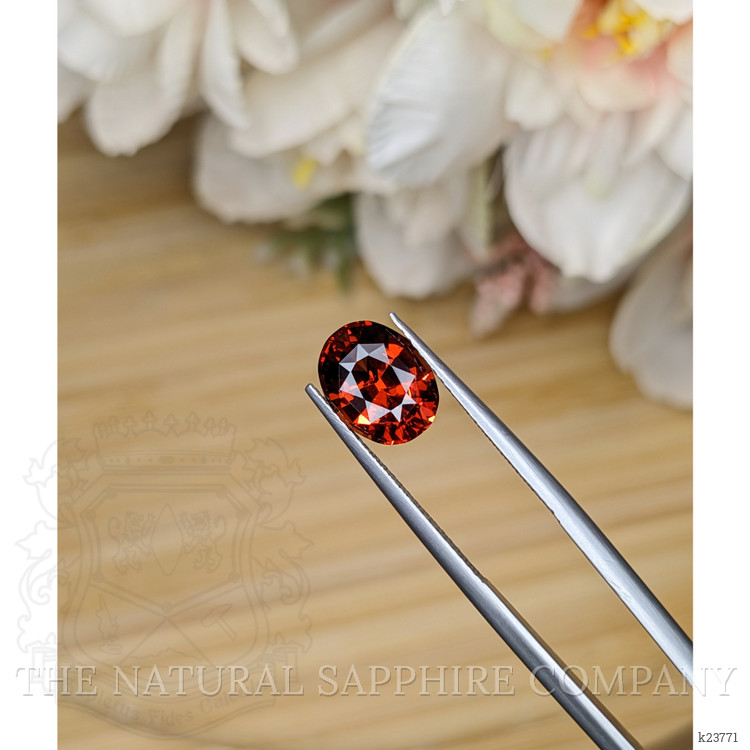 3.19 Ct. Reddish Orange Garnet from Ceylon (Sri Lanka)