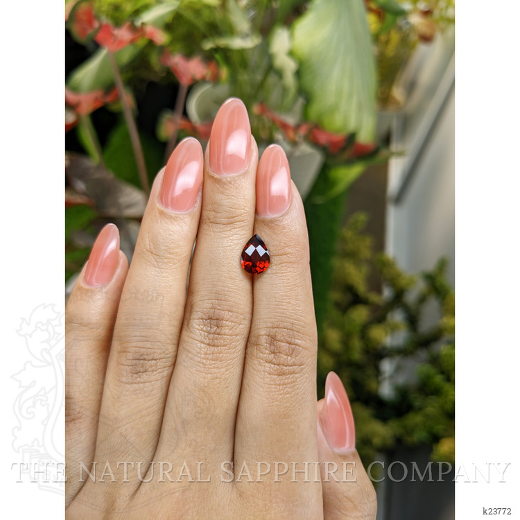 1.95 Ct. Red Garnet from Ceylon (Sri Lanka)
