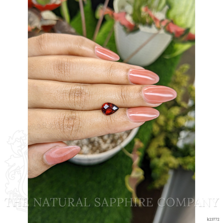 1.95 Ct. Red Garnet from Ceylon (Sri Lanka)