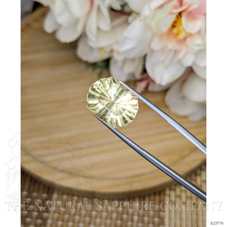 10.63 Ct. Yellow Citrine from Ceylon (Sri Lanka)