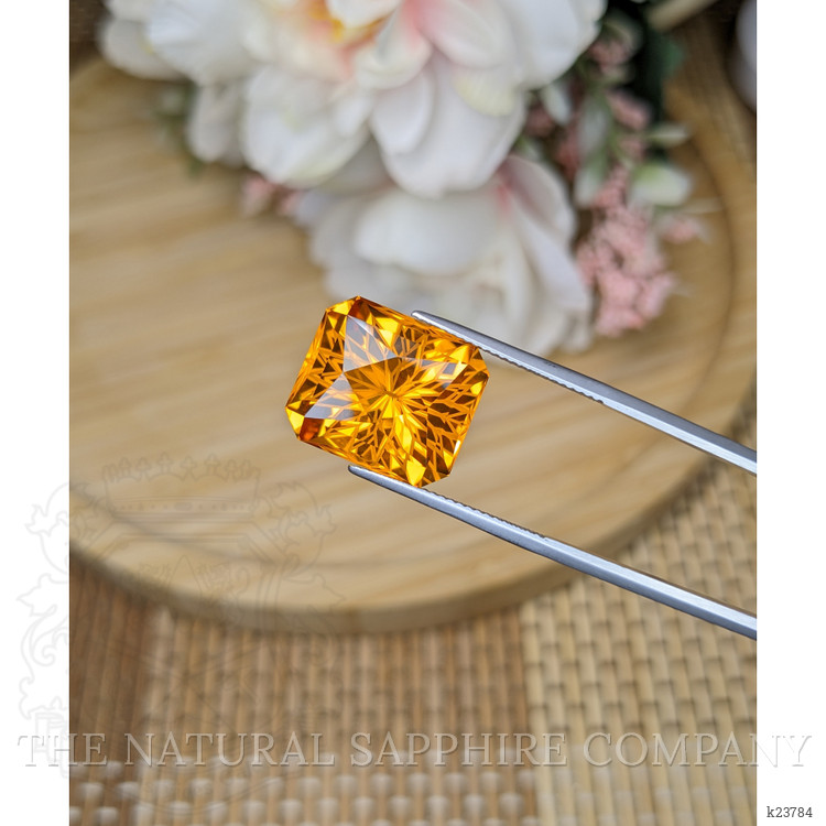 14.66 Ct. Orange Citrine from Ceylon (Sri Lanka)