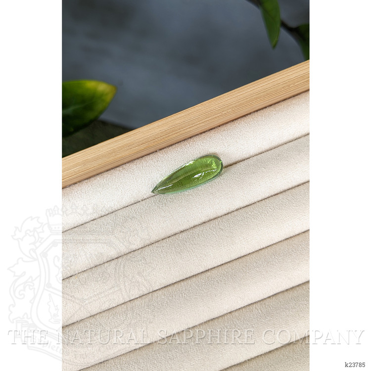 13.23 Ct. Green Cabochon Peridot from Burma (Myanmar)