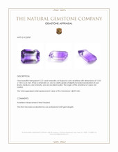 5.22 Ct. Bi Color Ametrine from Ceylon (Sri Lanka) Appraisal