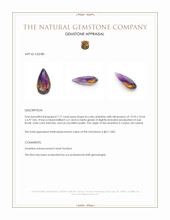 7.77 Ct. Bi Color Ametrine from Ceylon (Sri Lanka) Appraisal