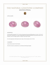16.97 Ct. Pink Cabochon Topaz from Brazil Appraisal