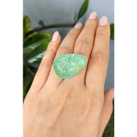 56.11 Ct. Mint Green Prasiolite from Brazil Life Style