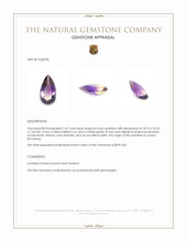 7.47 Ct. Bi Color Ametrine from Ceylon (Sri Lanka) Appraisal