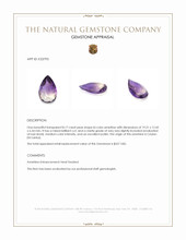 8.17 Ct. Bi Color Ametrine from Ceylon (Sri Lanka) Appraisal