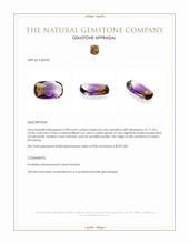 5.98 Ct. Bi Color Ametrine from Ceylon (Sri Lanka) Appraisal
